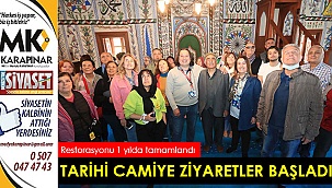 Tarihi camiye ziyaretler başladı