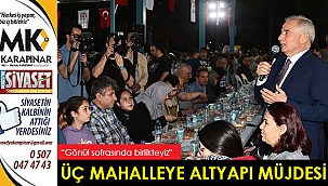 Üç mahalleye altyapı müjdesi