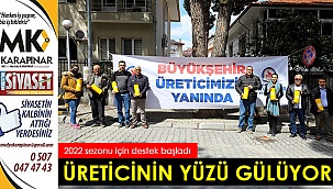 Üreticinin yüzü gülüyor
