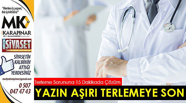 Yazın aşırı terlemeye son