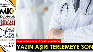 Yazın aşırı terlemeye son