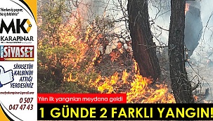 1 günde 2 farklı yangın!