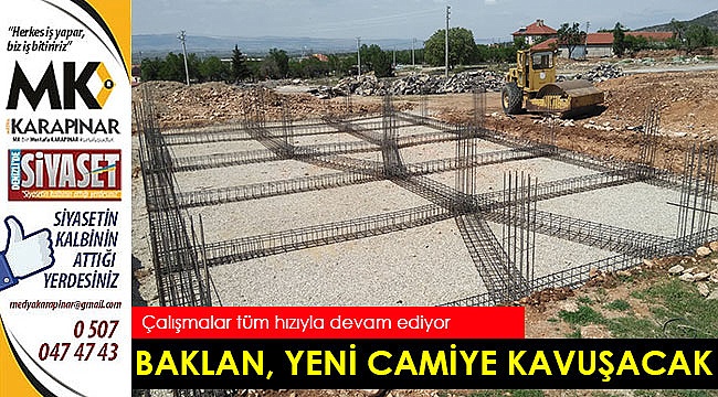 Baklan, yeni camiye kavuşacak