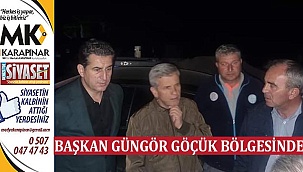 Başkan Güngör Göçük Bölgesinde