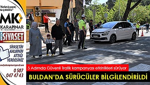 Buldan’da Karayolu Trafik Güvenliği Haftası sürücüler bilgilendirildi