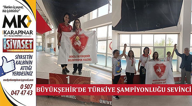 Büyükşehir'de Türkiye Şampiyonluğu Sevinci