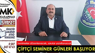 Çal'da çiftçi seminer günleri başlıyor