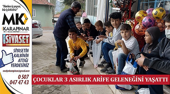 Çocuklar 3 Asırlık Arife Geleneğini Yaşattı