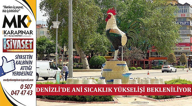 Denizli'de Ani Sıcaklık Yükselişi Bekleniliyor