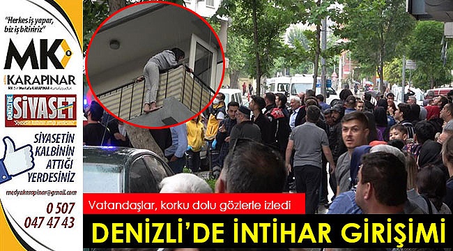 Denizli'de intihar girişimi