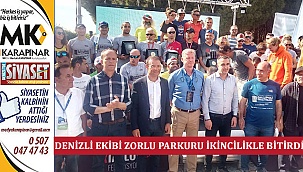 Denizli Ekibi Zorlu Parkuru İkincilikle Bitirdi