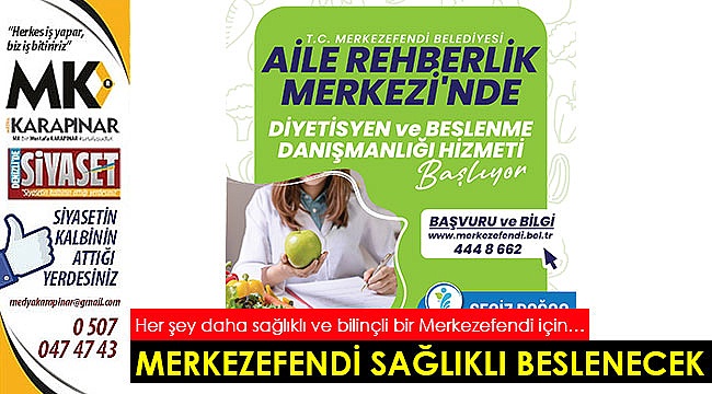 ‘Diyetisyen ve beslenme danışmanlığı’ hizmeti başladı