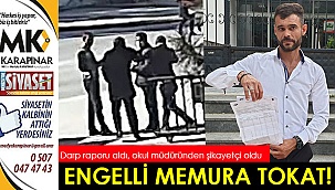 Engelli personele tokat!