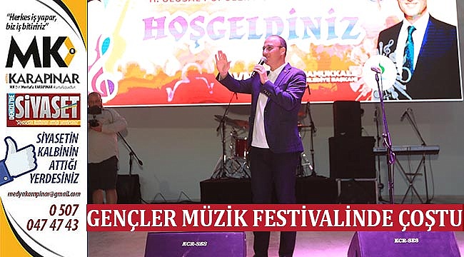Gençler Müzik Festivalinde Çoştu