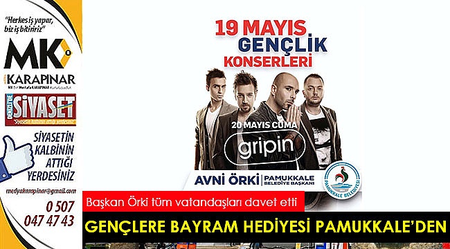 Gençlere bayram hediyesi Pamukkale’den