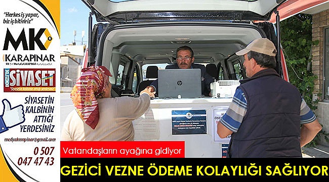 Gezici vezne ödeme kolaylığı sağlıyor