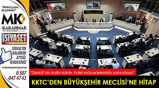 KKTC Cumhurbaşkanı Tatar, Büyükşehir Meclisi’ne hitap etti