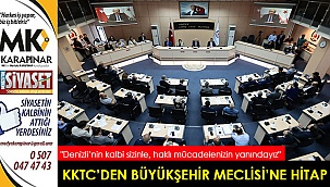 KKTC Cumhurbaşkanı Tatar,  Büyükşehir Meclisi’ne hitap etti