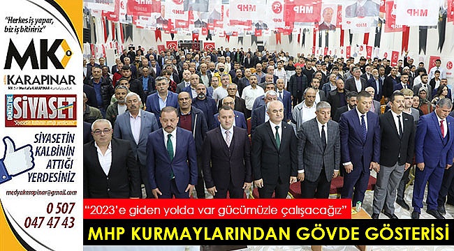 MHP kurmaylarından gövde gösterisi yaptı