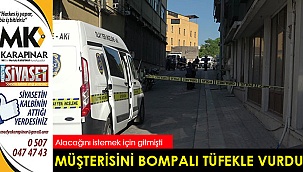 Müşterisini pompalı tüfekle vurdu
