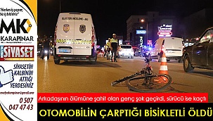 Otomobilin çarptığı bisikletli öldü