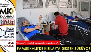 Pamukkale Belediyesi'nin Kızılay'a desteği sürüyor