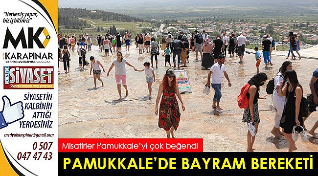 Pamukkale’de bayram bereketi