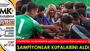 Şampiyonlar kupalarını aldı