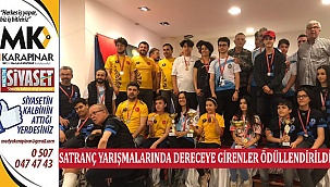 Satranç Yarışmalarında Dereceye Girenler Ödüllendirildi
