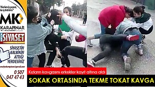 Sokak ortasında kız kavgası