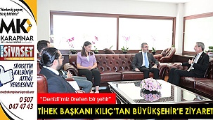 TİHEK Başkanı Kılıç’tan Büyükşehir’e ziyaret