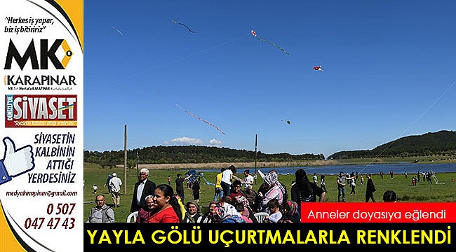 Uçurtma Festivalinde Yayla Gölü renklendi