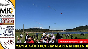 Uçurtma Festivalinde Yayla Gölü renklendi