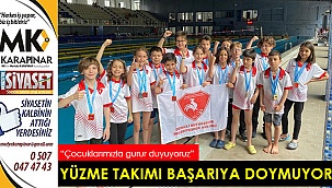 Yüzme takımı başarıya doymuyor