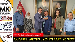 AK Parti’den istifa eden meclis üyesi İYİ Parti’ye geçti