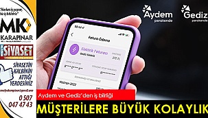 Aydem Perakende ve Gediz Perakende‘den müşterilerine büyük kolaylık