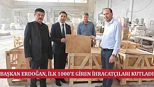 Başkan Erdoğan, İlk 1000’e Giren İhracatçıları Kutladı