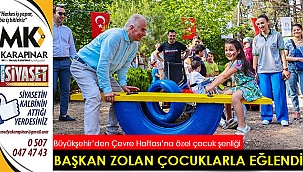 Başkan Zolan çocuklarla gülüp eğlendi