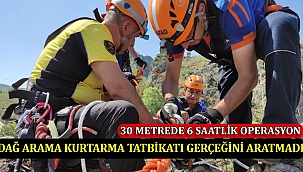 Dağ arama kurtarma tatbikatı gerçeğini aratmadı