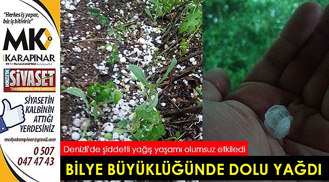 Denizli'de şiddetli yağış yaşamı olumsuz etkiledi