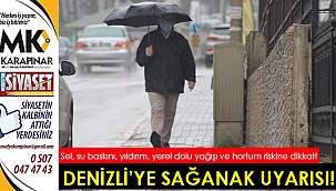 Denizli'ye sağanak uyarısı!