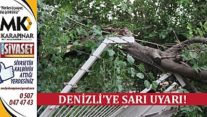 Denizli’ye Sarı Uyarı