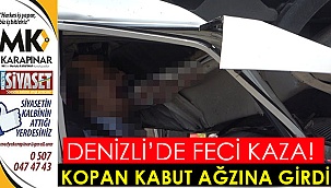 Kopan kaput ağzına girdi