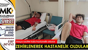 Maça saatler kala zehirlendiler