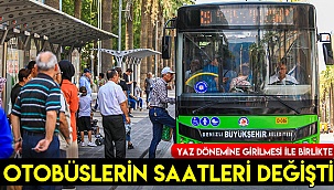 Otobüslerin saatleri değişti
