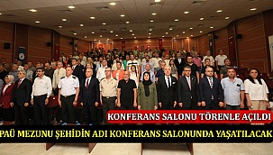 Paü Mezunu Şehidin Adı Konferans Salonunda Yaşatılacak