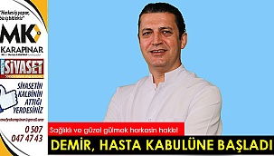 Prof. Dr. Demir, hasta kabulüne başladı