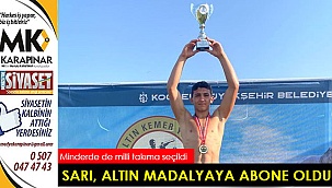 Sarı, altın madalyaya abone