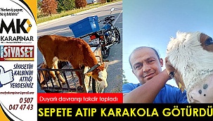 Sepete atıp karakola götürdü