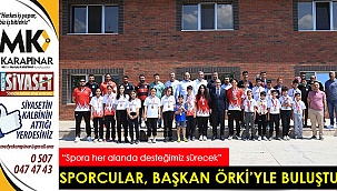Sporcular başkan Örki’ye buluştu
